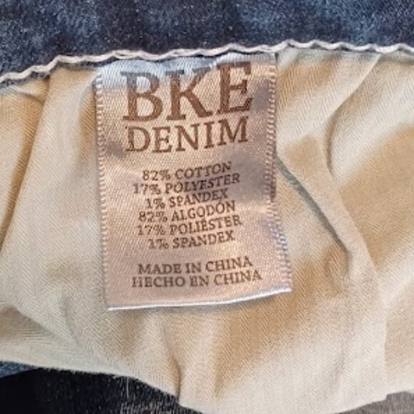 BKE denim Seth Men's straight leg stretch blue jeans, Size 36L - Picture 7 of 8